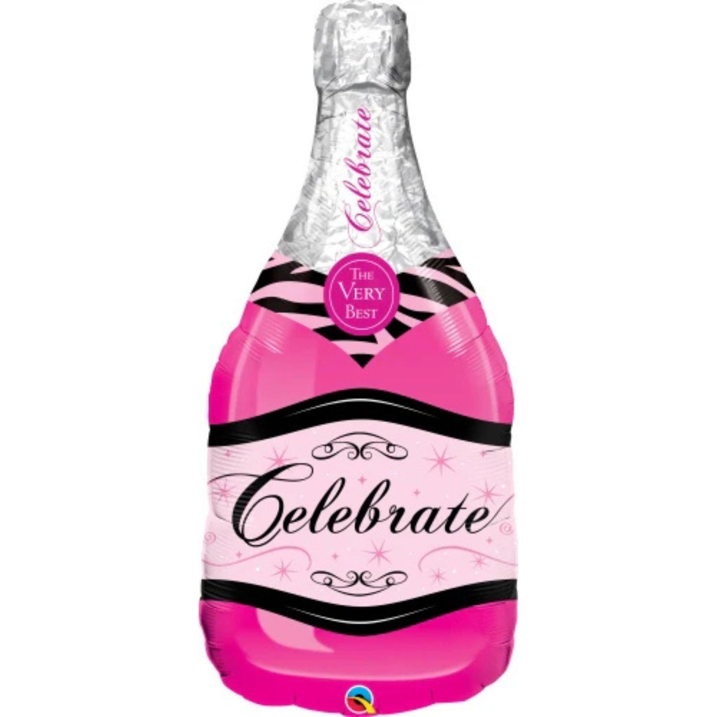 Foil Balloon 39" Sparkling Rose Wine Bottle