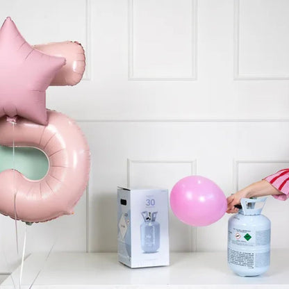 Botella de Helio Azul Claro - Hasta 30 Globos, 0,189 m³