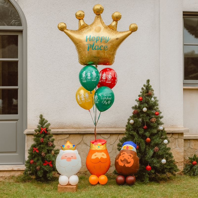 Globos de pie de los Reyes Magos y peso decorativo