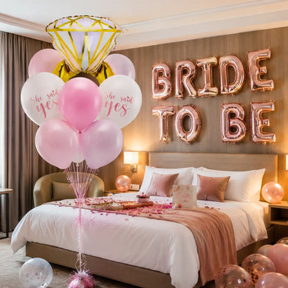 Bouquet Globos Helio Despedida de Soltera Ring | 6 Globos - Narosa Sweet Party Barcelona