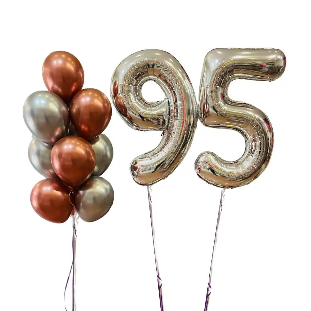 2 Globos Número