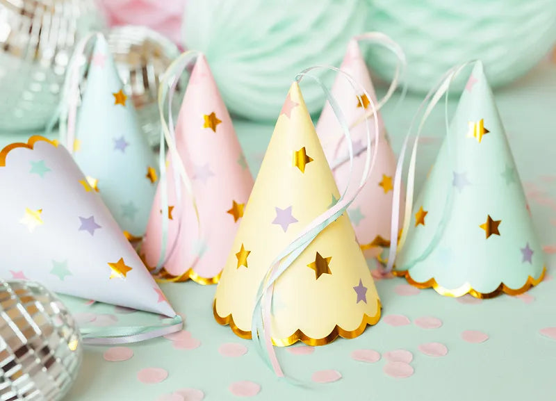 Mixed Star Party Hats