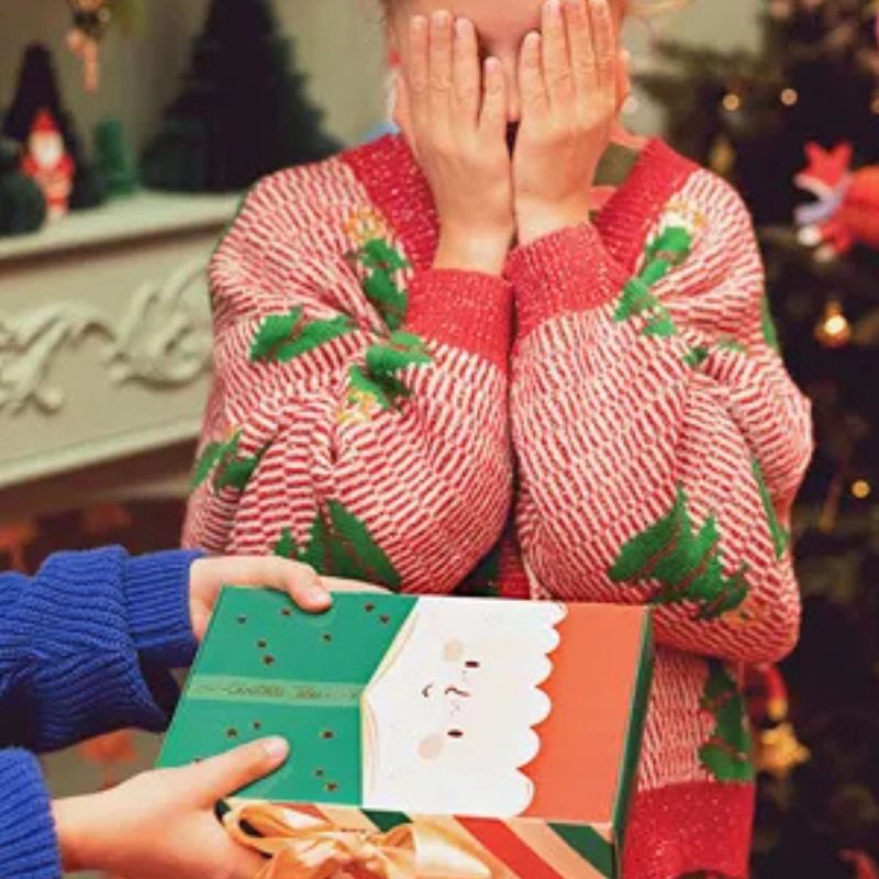 Caja navideña para montar 6 x 22,5 x 15 cm