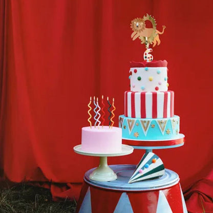 Lion Cake Topper - 16x16 cm, Assorted Colors, Easy Assembly