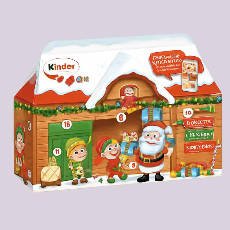 Calendario de Adviento Kinder Casita 3D