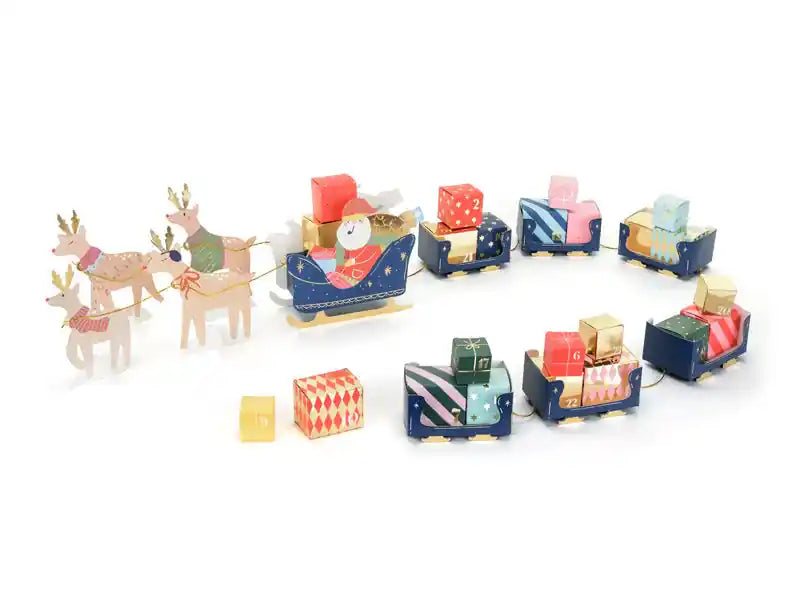 Set Calendario Adviento Trineo de Papá Noel (DIY)