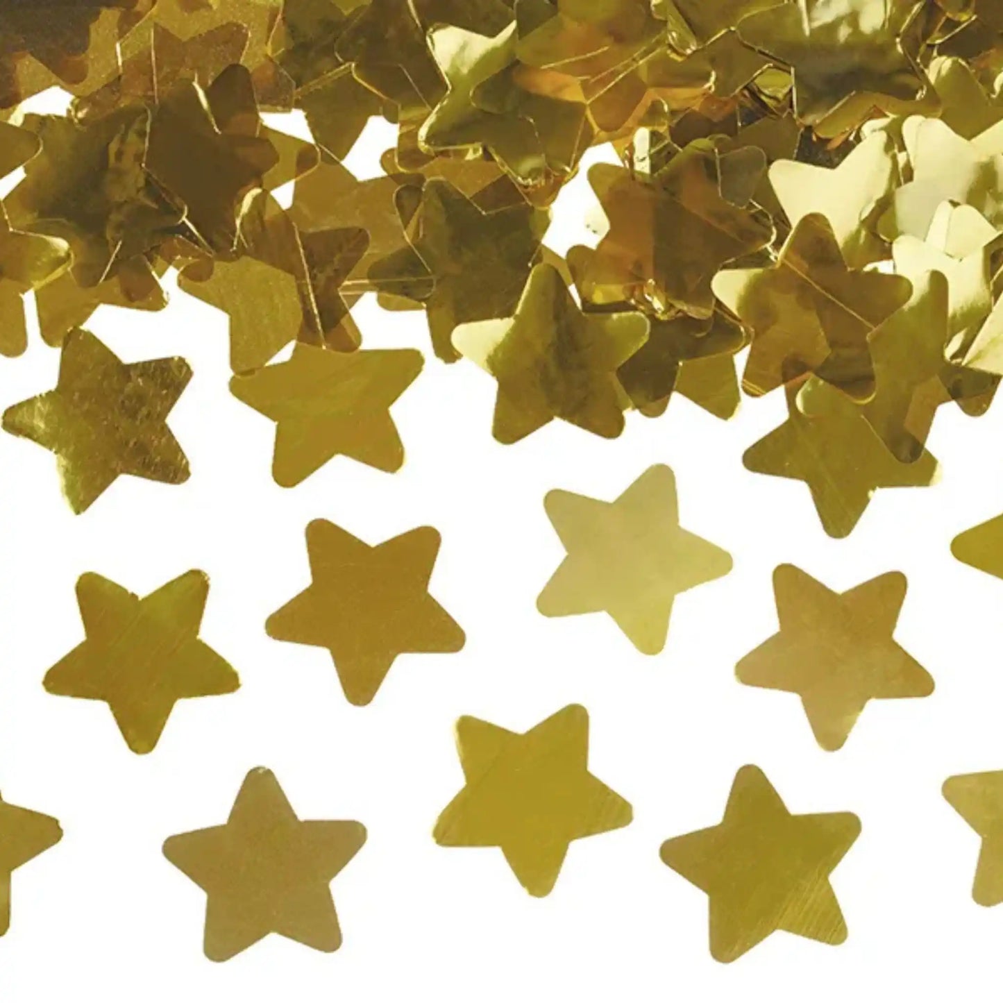 Cañón de Confeti con Estrellas Doradas o Plateadas - 4 Tamaños disponibles