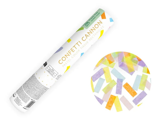 Pastel Strip Confetti Cannon.