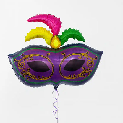 Globo Foil Máscara de Festival 86 cm – Decoración Temática - Narosa Sweet Party Barcelona