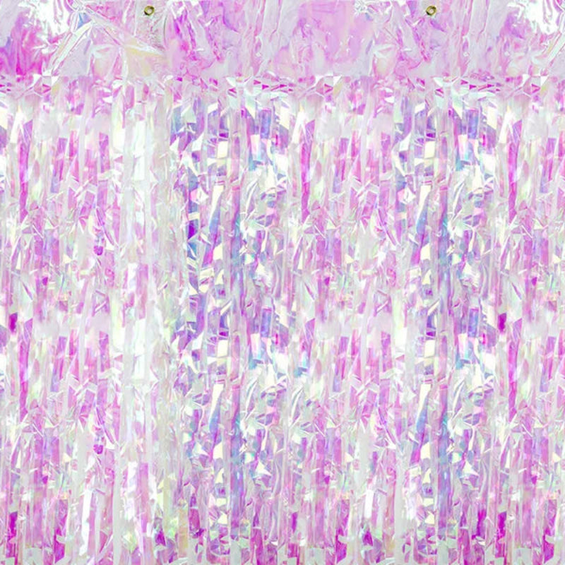 Cortina Metálica Rosa iridisente