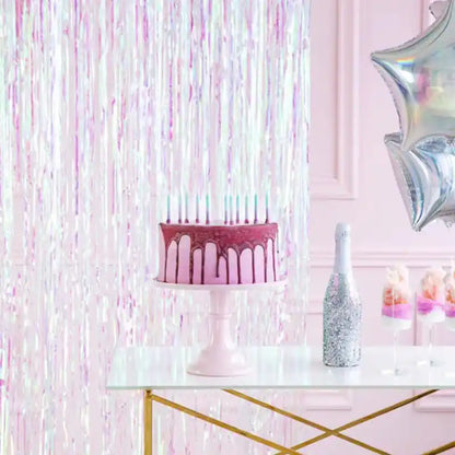 Cortina Decorativa Metálica Multicolor 90×250 cm | Fondo Fiesta - Narosa Sweet Party Barcelona
