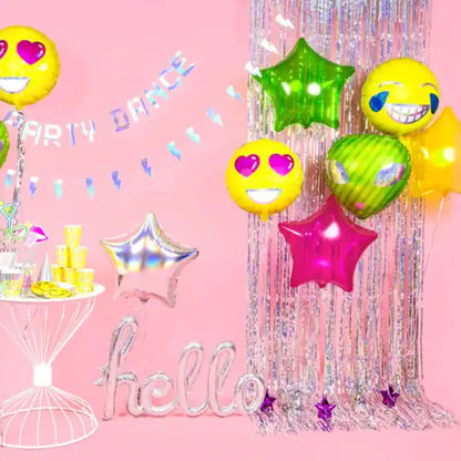 Cortina Decorativa Metálica Multicolor 90×250 cm | Fondo Fiesta - Narosa Sweet Party Barcelona