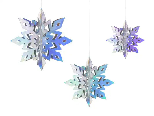Decoración Colgante Copos de Nieve 15-25 cm - Narosa Sweet Party Barcelona