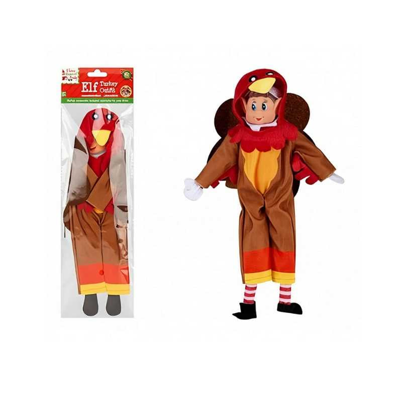Detalle del disfraz de gallina para elfo 30 cm