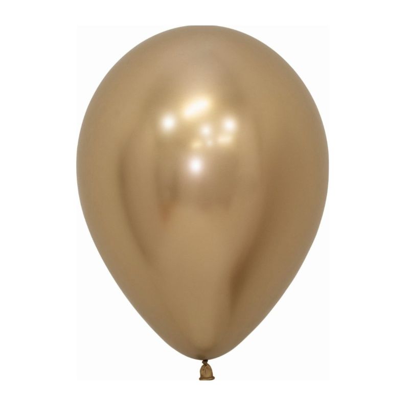 Solid Chrome Latex Balloon R5/13cm - Single Unit or Pack of 50