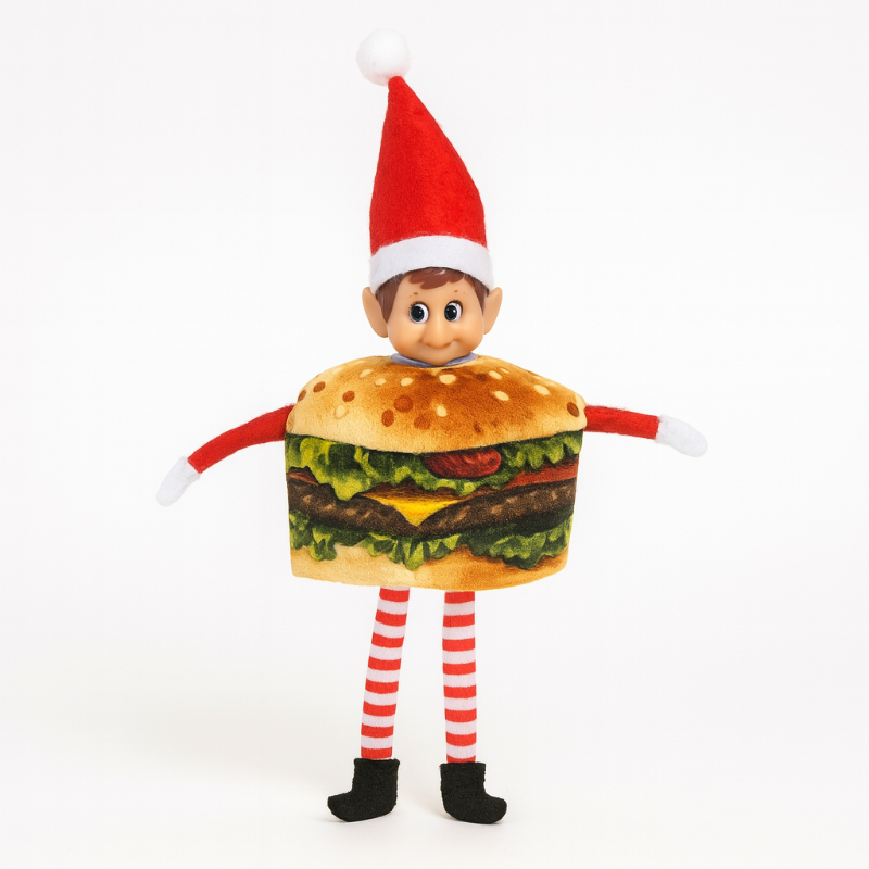 Disfraz de hamburguesa para elfo 30 cm Elves Behavin' Badly