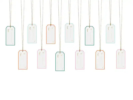 Etiquetas de Regalo Colores y Diseños Variados con Cordón - Narosa Sweet Party Barcelona