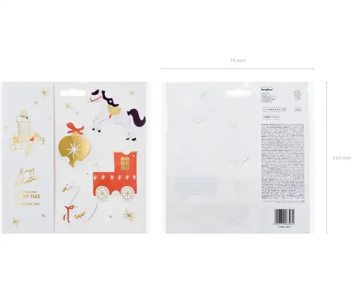 Etiquetas de Regalo Choo Choo. Diseño de Tren con Cordón - Narosa Sweet Party Barcelona