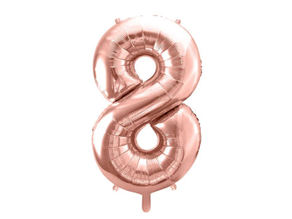 Globo foil número 86 cm - Rosa Gold - Narosa Sweet Party Barcelona