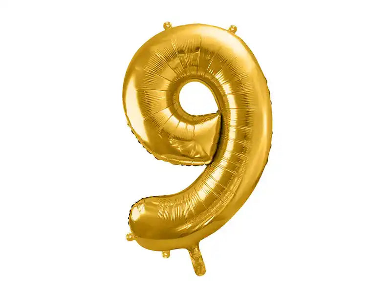 Globus foil número 86 cm (0–9) – Daurat, rosa gold o platejat