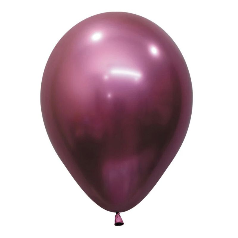 Solid Chrome Latex Balloon R5/13cm - Single Unit or Pack of 50