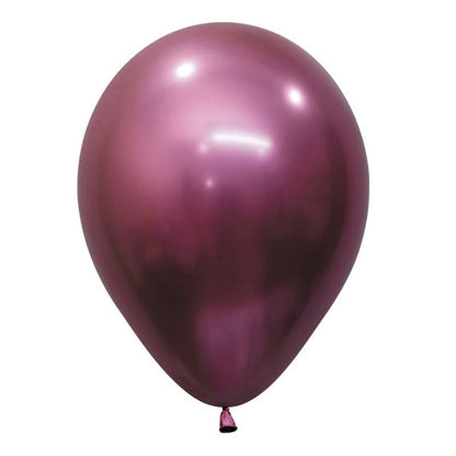 Solid Chrome Latex Balloon R5/13cm - Single Unit or Pack of 50