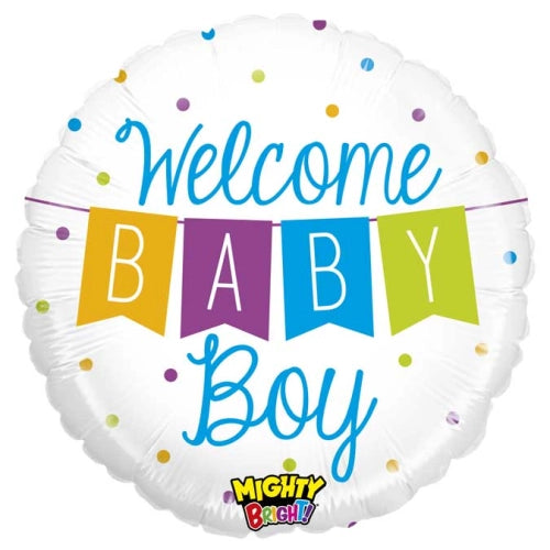 Globo Banner de Baby Boy Mighty