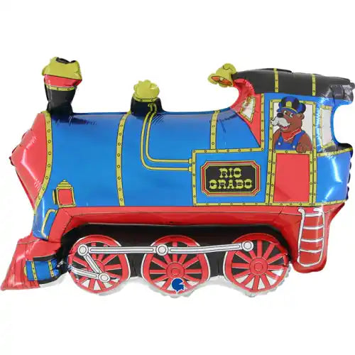 Globo Tren Rio Grabo Azul