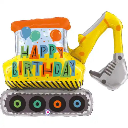 Globo Excavadora de Cumpleaños