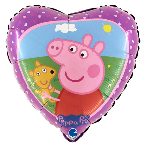 Globo Peppa Pig y Oso Teddy