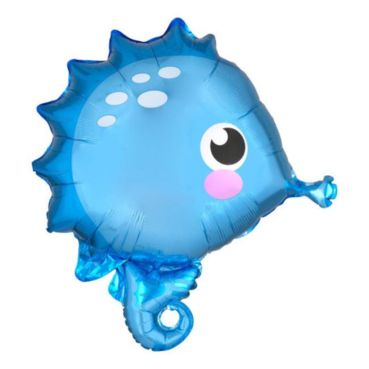 Blue Seahorse Balloon