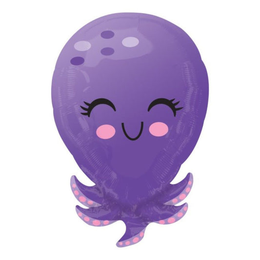 Purple Octopus Balloon