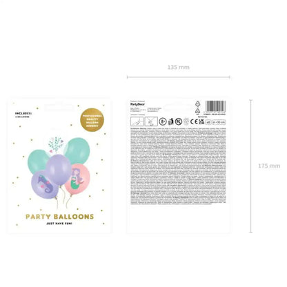 Globos Sea World 30 cm – Pack x6 Biodegradables para Fiesta Infantil del Mar - Narosa Sweet Party Barcelona