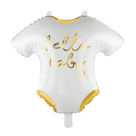 Globo Hello Baby Blanco