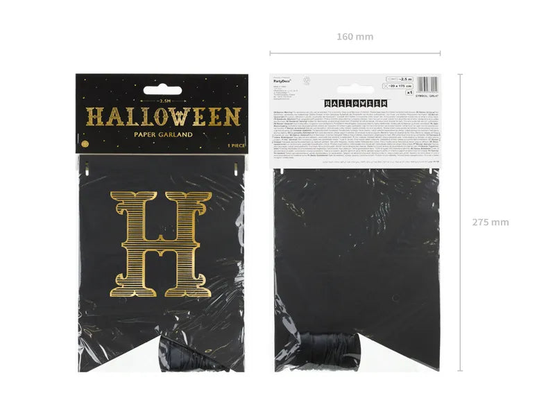 Pancarta Halloween Negro