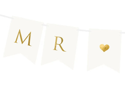 Mr. &amp; Mrs. White Banner