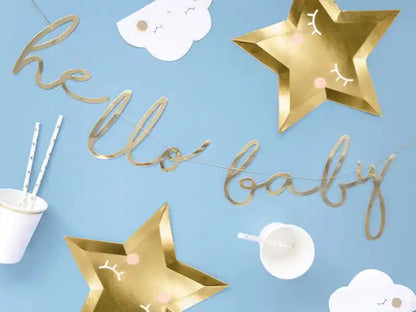 Pancarta Estrellita Hello Baby - Narosa Sweet Party Barcelona