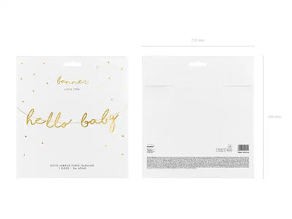 Pancarta Estrellita Hello Baby - Narosa Sweet Party Barcelona