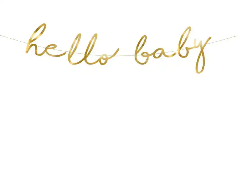 Pancarta Estrellita Hello Baby - Narosa Sweet Party Barcelona