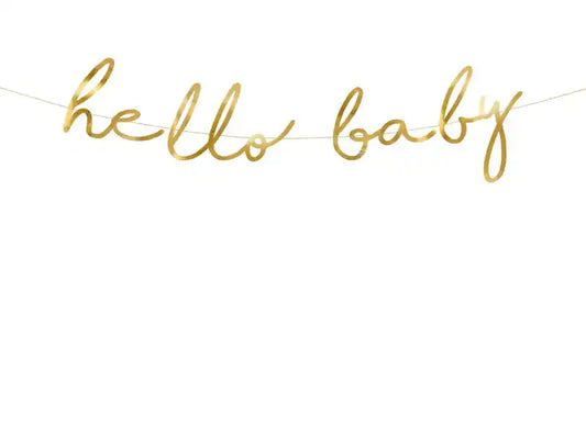 Pancarta Estrellita Hello Baby - Narosa Sweet Party Barcelona