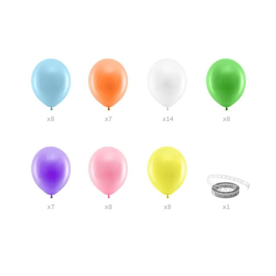 Rainbow Balloon Garland