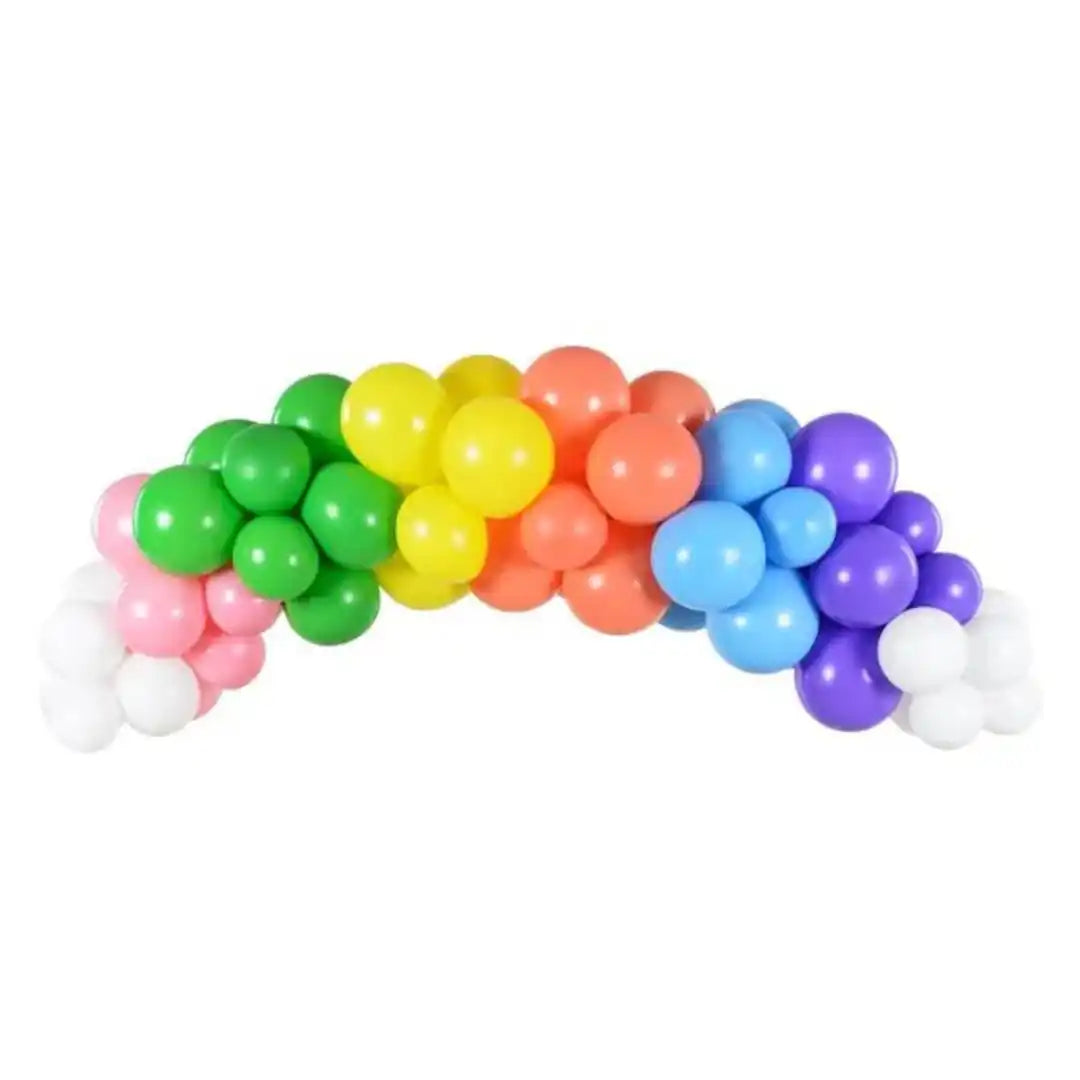 Guirnalda de Globos Arco iris - Narosa Sweet Party Barcelona
