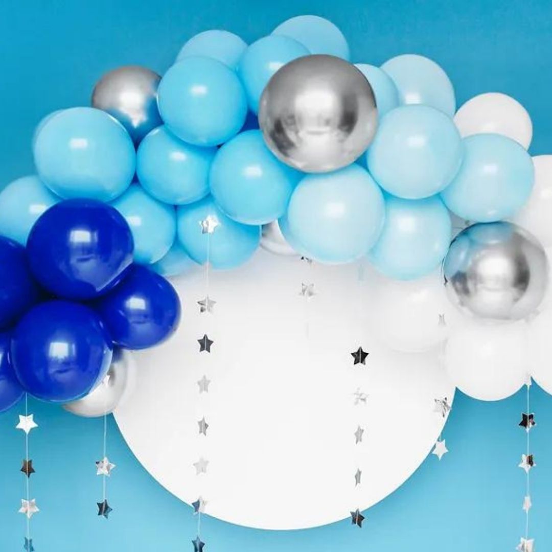 Blue Balloon Garland