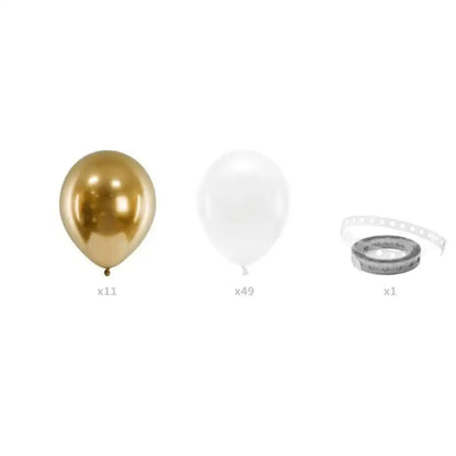 Guirnalda de Globos Blanco Dorado - Narosa Sweet Party Barcelona