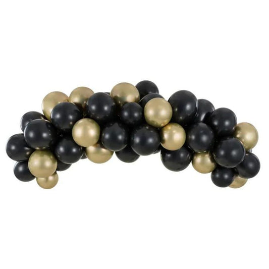 Black Gold Balloon Garland