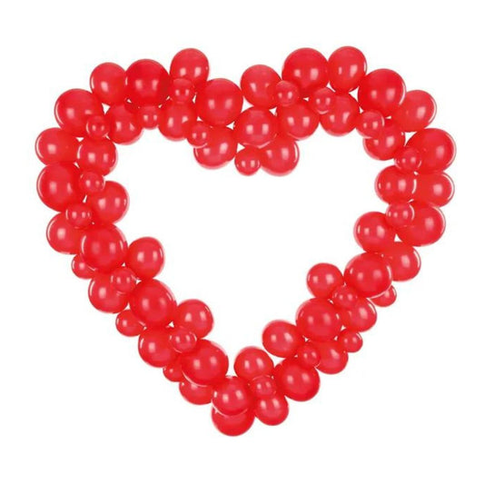 Red Heart Arch Balloon Garland