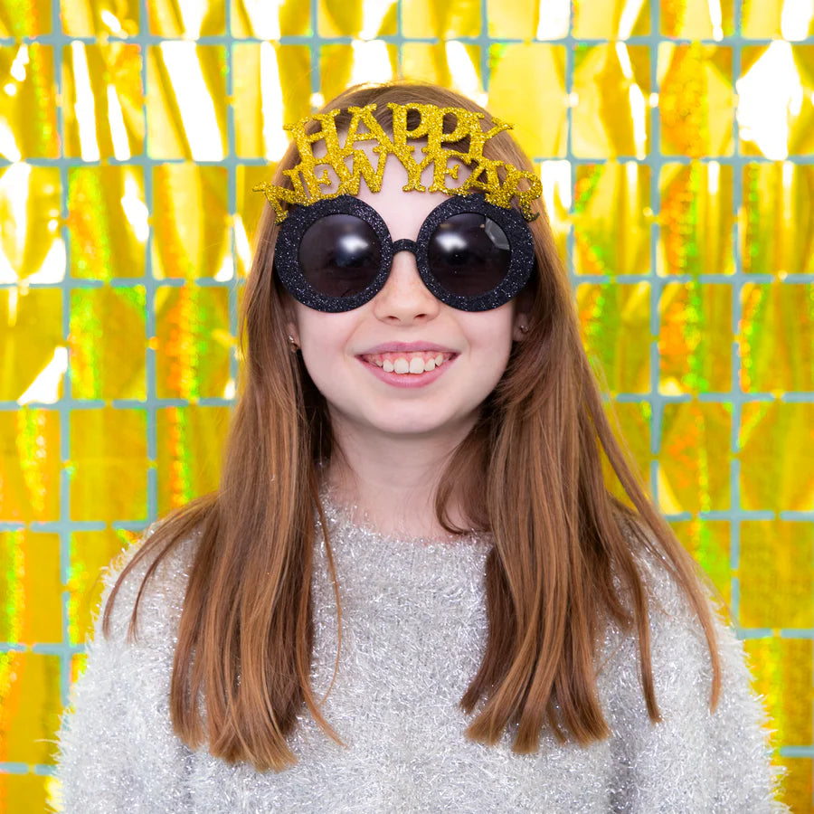 Gafas de Fiesta "Happy New Year" en Dorado y Plateado