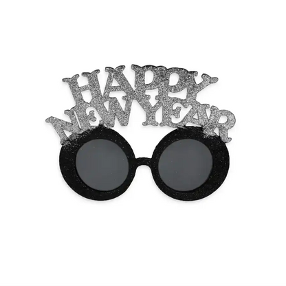 Gafas de Fiesta "Happy New Year" en Dorado y Plateado - Narosa Sweet Party Barcelona