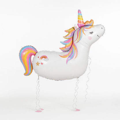 Unicorn Aluminum Balloon with Helium (105 cm) – Magical Party