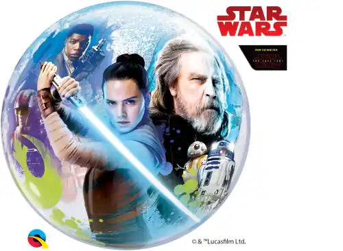 Globo Bubble 22" Star Wars: El Último Jedi - Narosa Sweet Party Barcelona